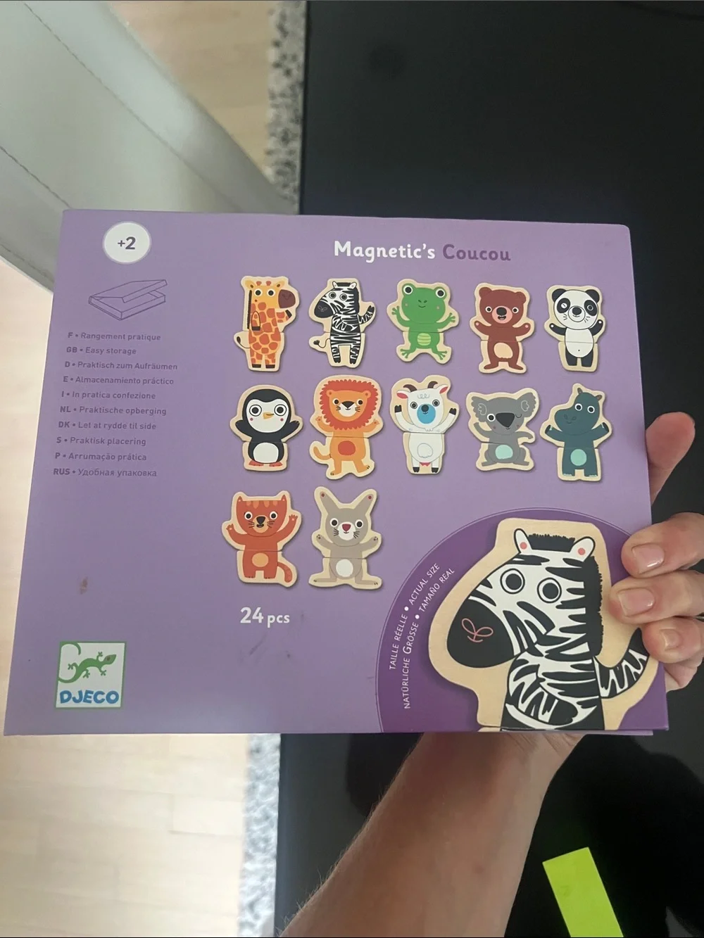 Djeco Magnetic's Coucou Animal Matching Game - Purple Box